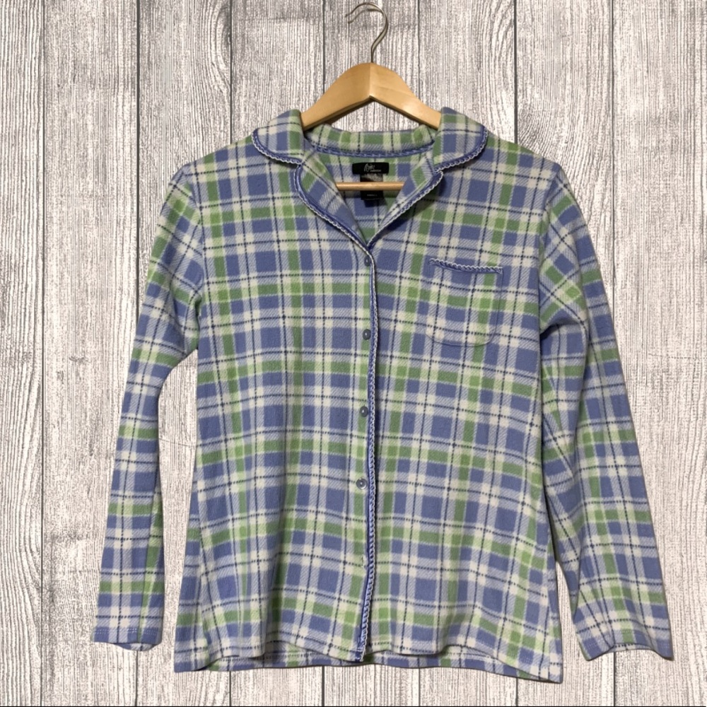 Aria Collection Fleece Pajama Top- Size Small